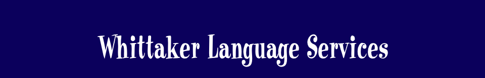 Whittaker Language Services header